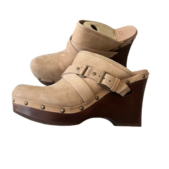 UGG Wedge Heel Clogs Shoes Women’s 11 NEW - Picture 1 of 10
